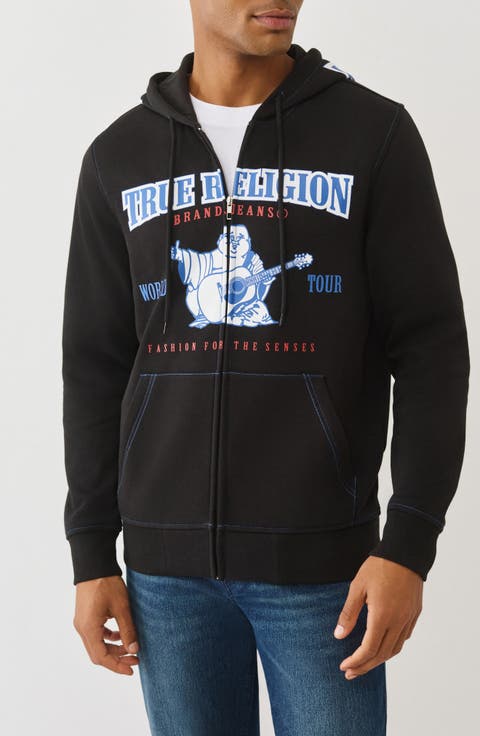 Buddha Icon Zip Hoodie