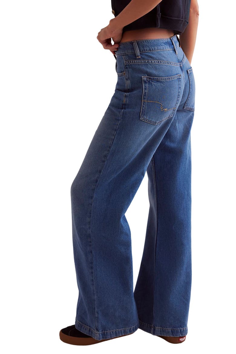 Stride High Waist Wide Leg Jeans, Alternate, color, WALK AWAY