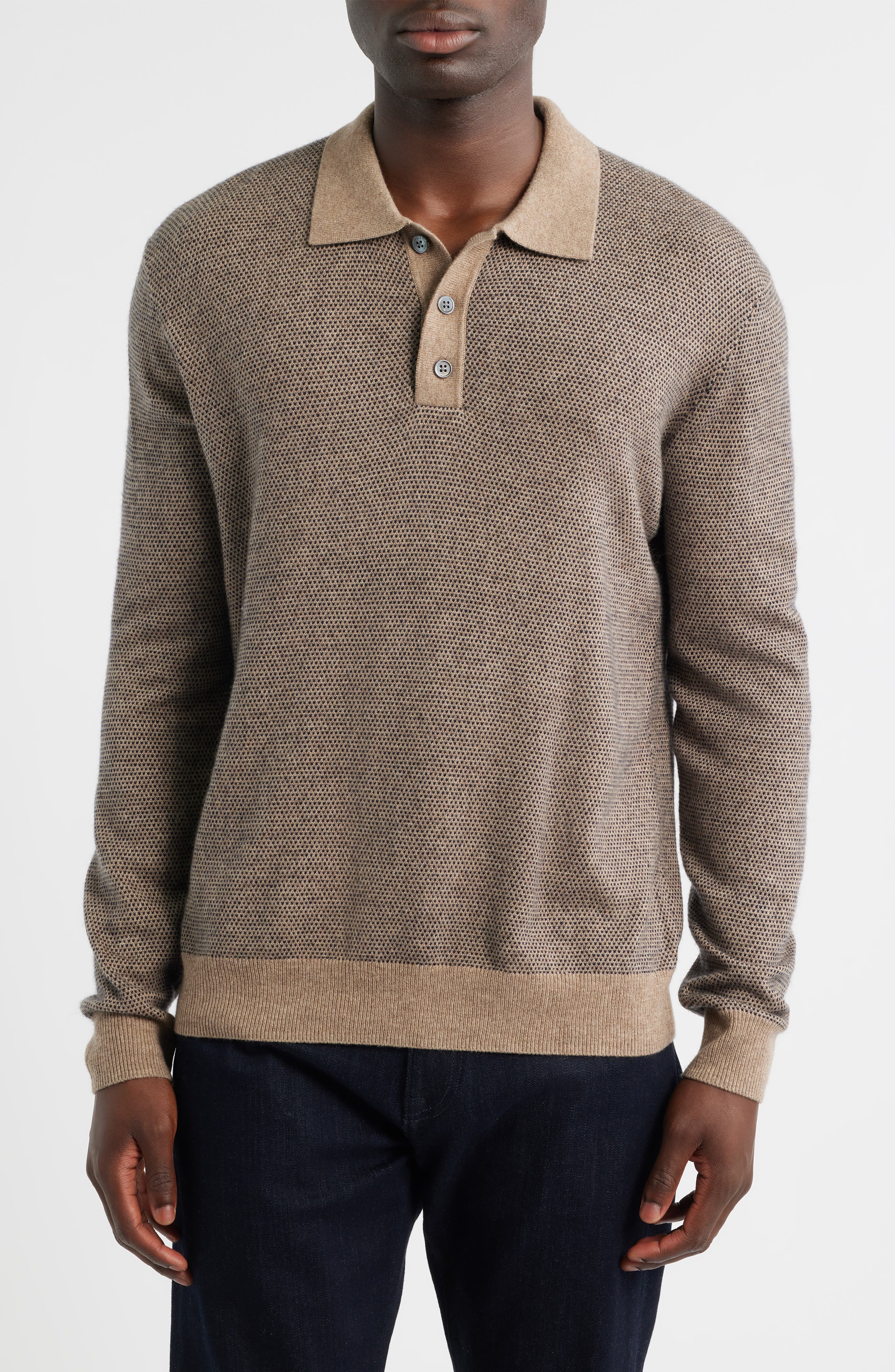 Rails Anders Wool Blend Polo Sweater