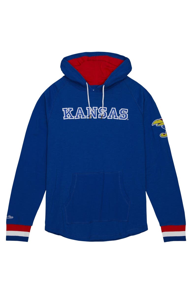 Mitchell & Ness Men's Mitchell & Ness Royal Kansas Jayhawks Legendary Raglan Pullover Hoodie, Alternate, color, Royal