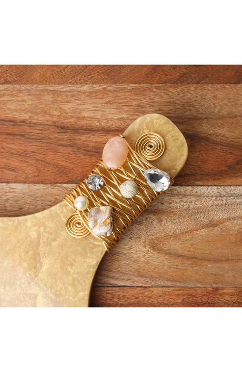 Tiramisu Embellished Chips & Dip Board In Gold