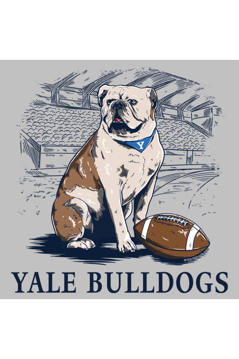 Women's Yale University Handsome Dan Football  Graphic T-Shirt, Alternate, color, Athletic Heather