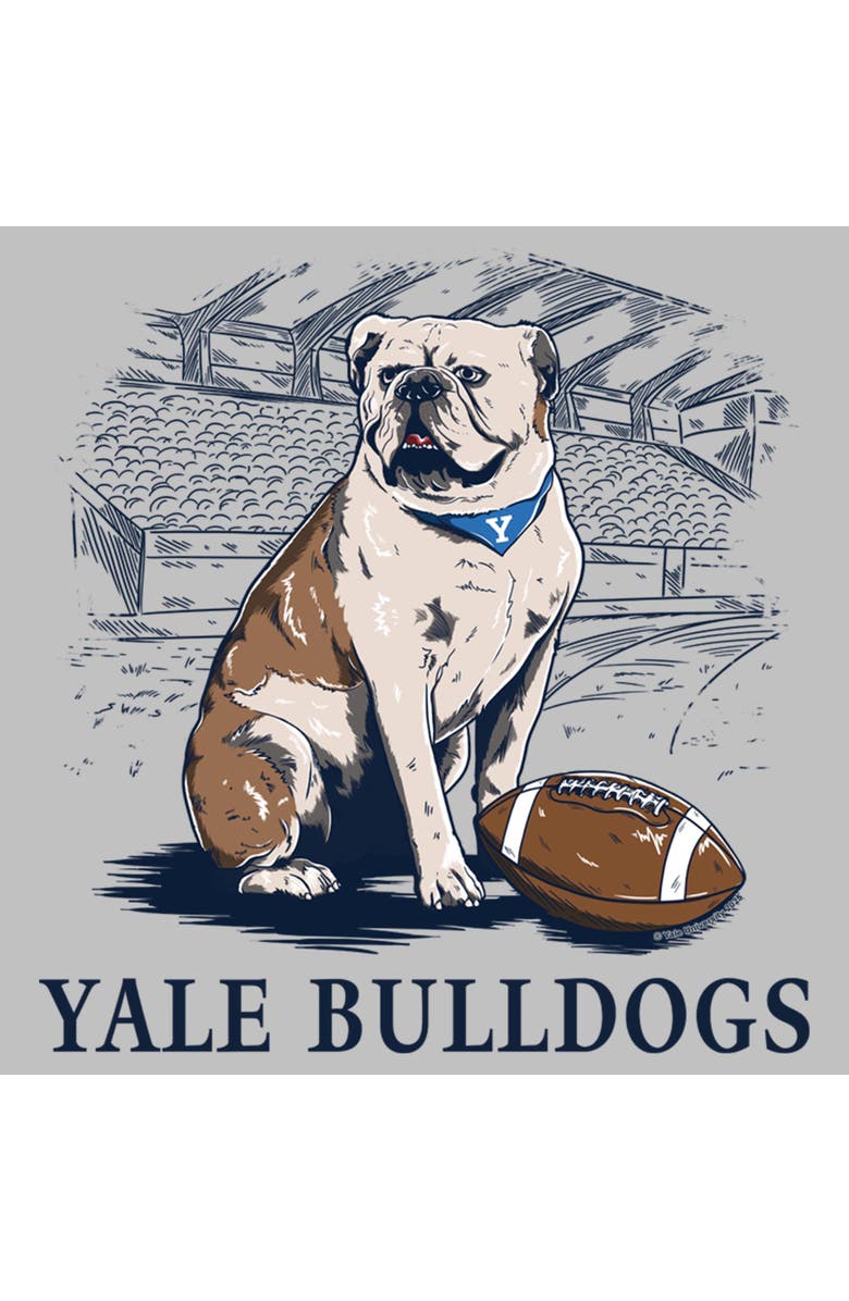 Yale University Women's Yale University Handsome Dan Football Graphic T-Shirt, Alternate, color, Athletic Heather