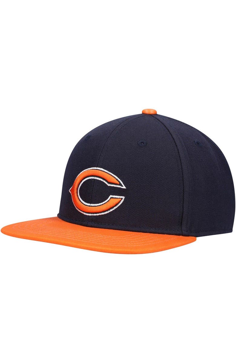 PRO STANDARD Men's Pro Standard Navy/Orange Chicago Bears 2Tone Snapback Hat, Main, color, 