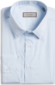 Canali Regular Fit Stripe Dress Shirt