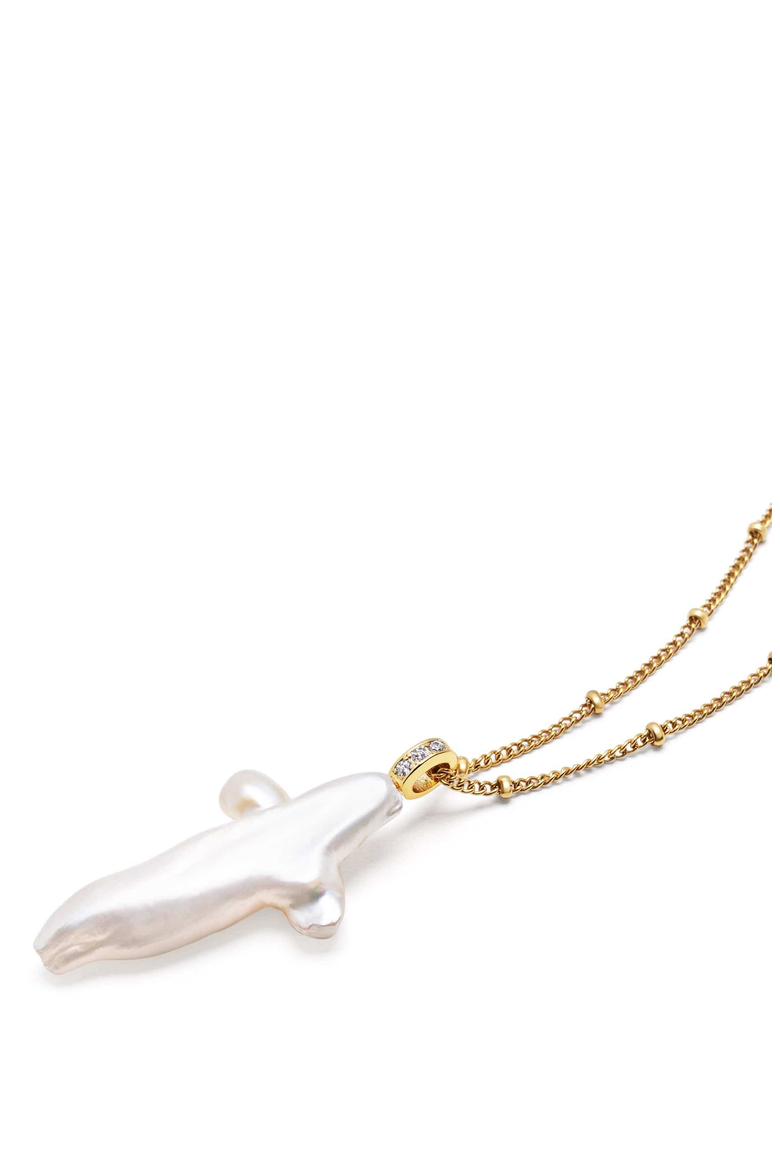 Pearl Cross Chain Necklace, Main, color, Natural Pearl