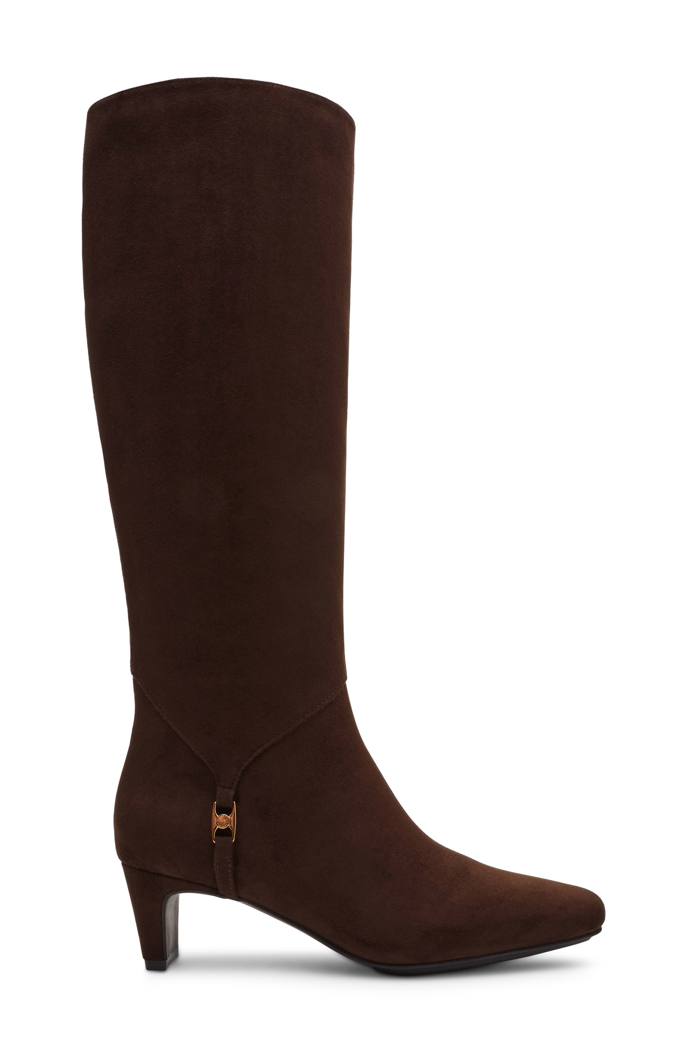 Anne Klein Iverson Knee High Boot, Alternate, color, Dark Brown
