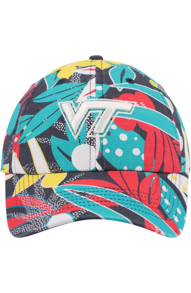 '47 Women's '47 Charcoal Virginia Tech Hokies Plumeria Clean Up Adjustable Hat, Alternate, color, 