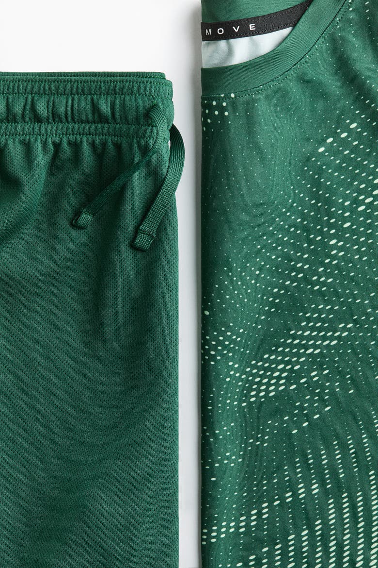 2-piece Sports Set With Drymove, Alternate, color, Green/Pattern