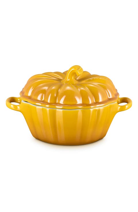 Pumpkin Stoneware Casserole Dish