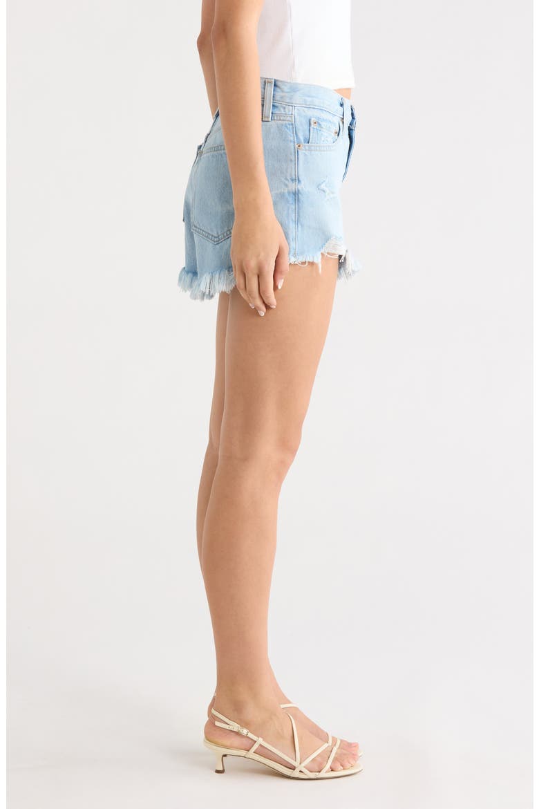 Gigi Cutoff Denim Shorts, Alternate, color, LEISURE DISTRESSED