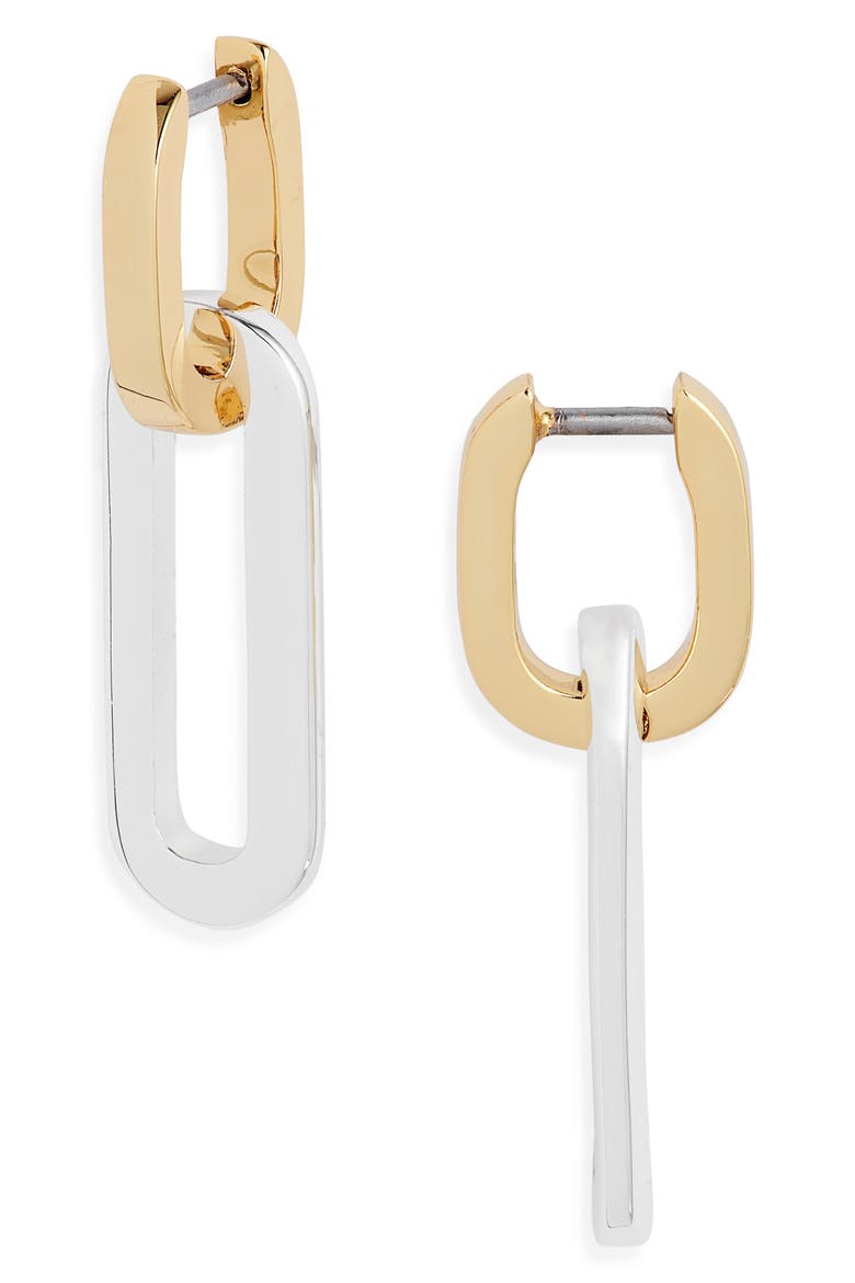 Teeni Detachable Link Huggie Hoop Earrings, Main, color, TWO-TONE