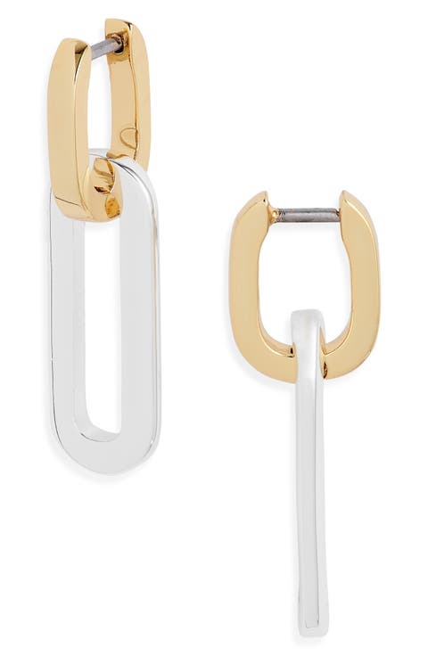 Teeni Detachable Link Huggie Hoop Earrings