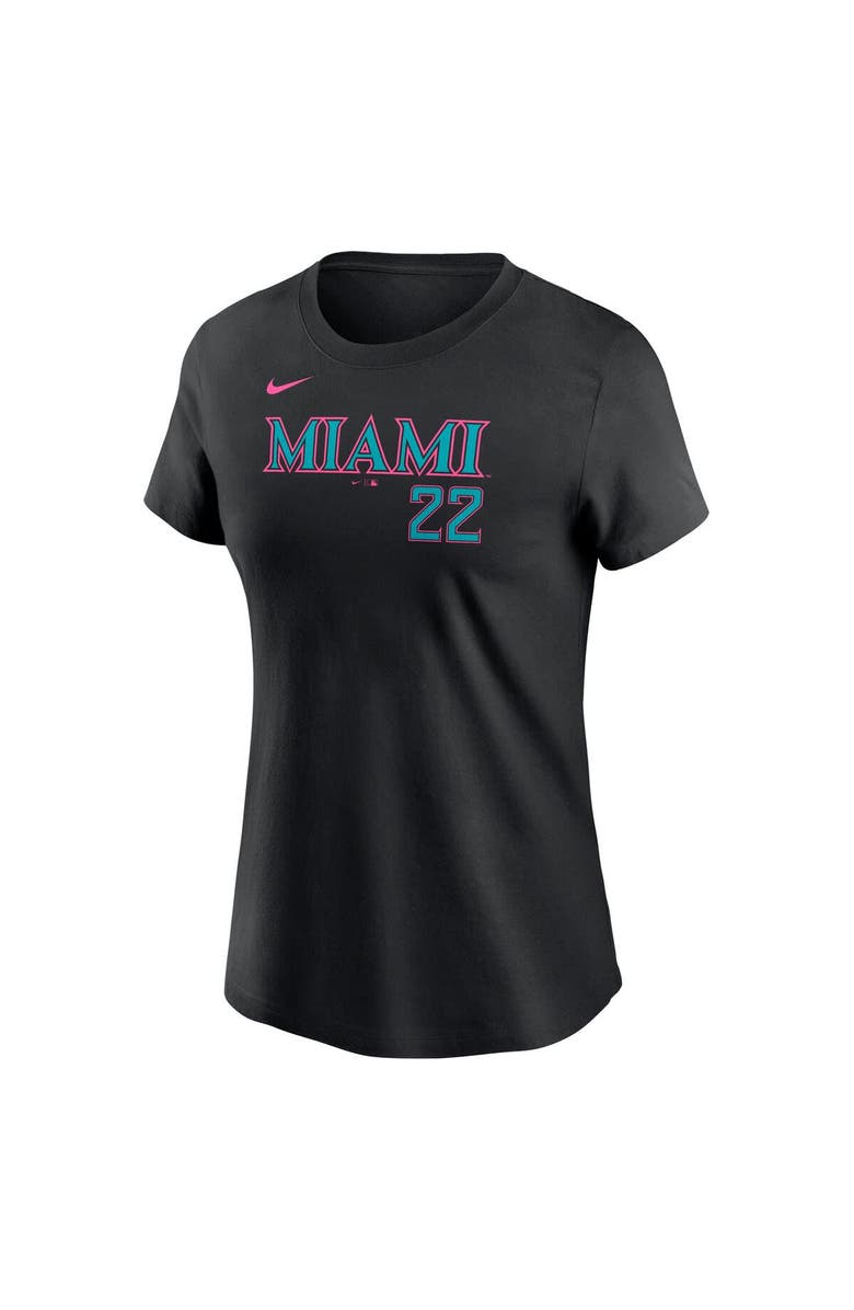 Nike Women's Nike Sandy Alcantara Black Miami Marlins 2025 City Connect Fuse Name & Number T-Shirt, Alternate, color, Black