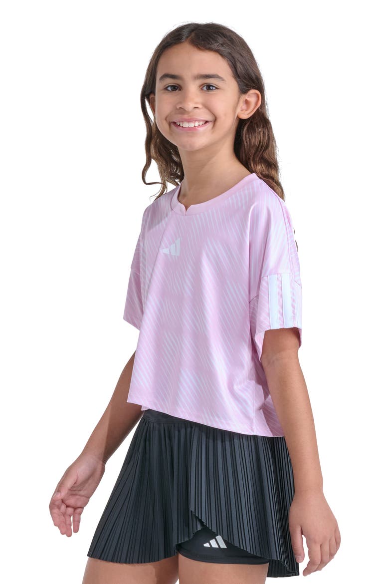 Kids' Badge of Sport Logo Soccer T-Shirt, Alternate, color, CLEAR PINK