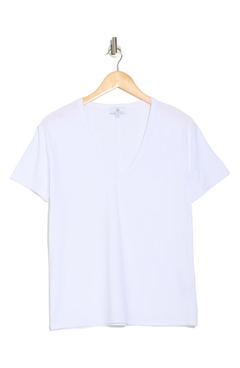 AG Henson V-Neck T-Shirt, Alternate, color, True White