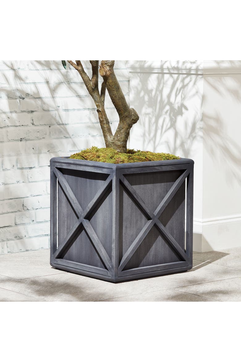 Terrazza Outdoor Planter Large, Alternate, color, Gray