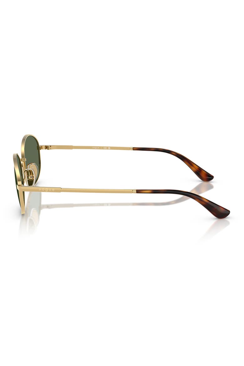56mm Oval Sunglasses, Alternate, color, GOLD