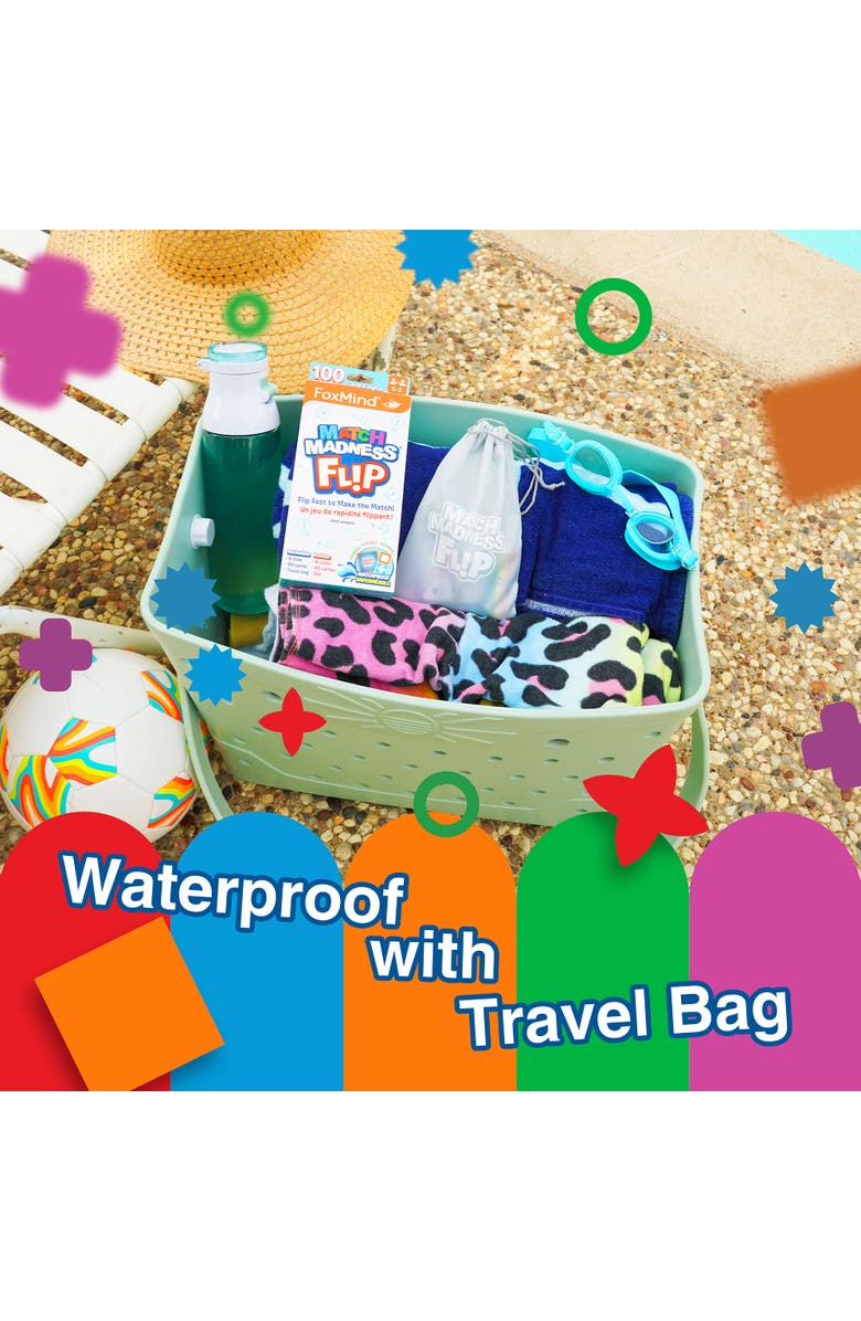 FoxMind Match Madness Flip Travel Sized Puzzle Game, Alternate, color, Multicolored