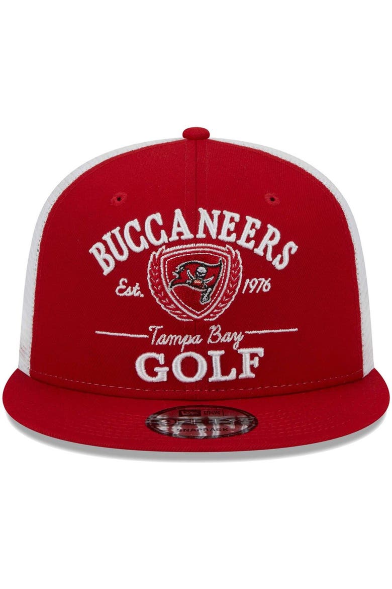 Men's New Era Red Tampa Bay Buccaneers Club 9FIFTY Snapback Hat, Alternate, color, Red
