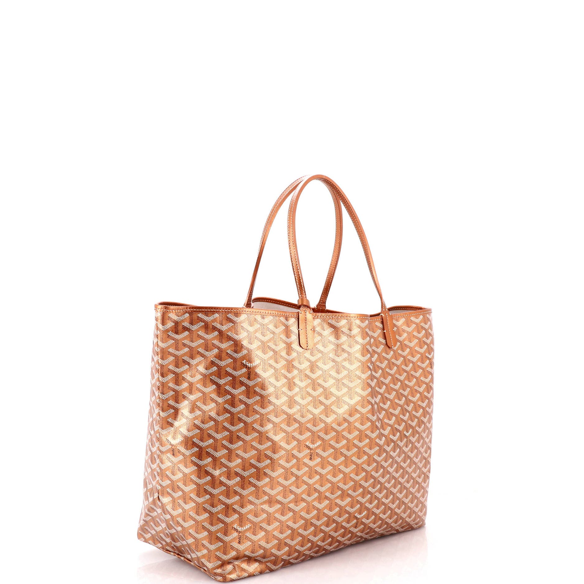 Pre-Owned Goyard Saint Louis Tote Precious Metals Coated Canvas GM, Alternate, color, Rose Gold