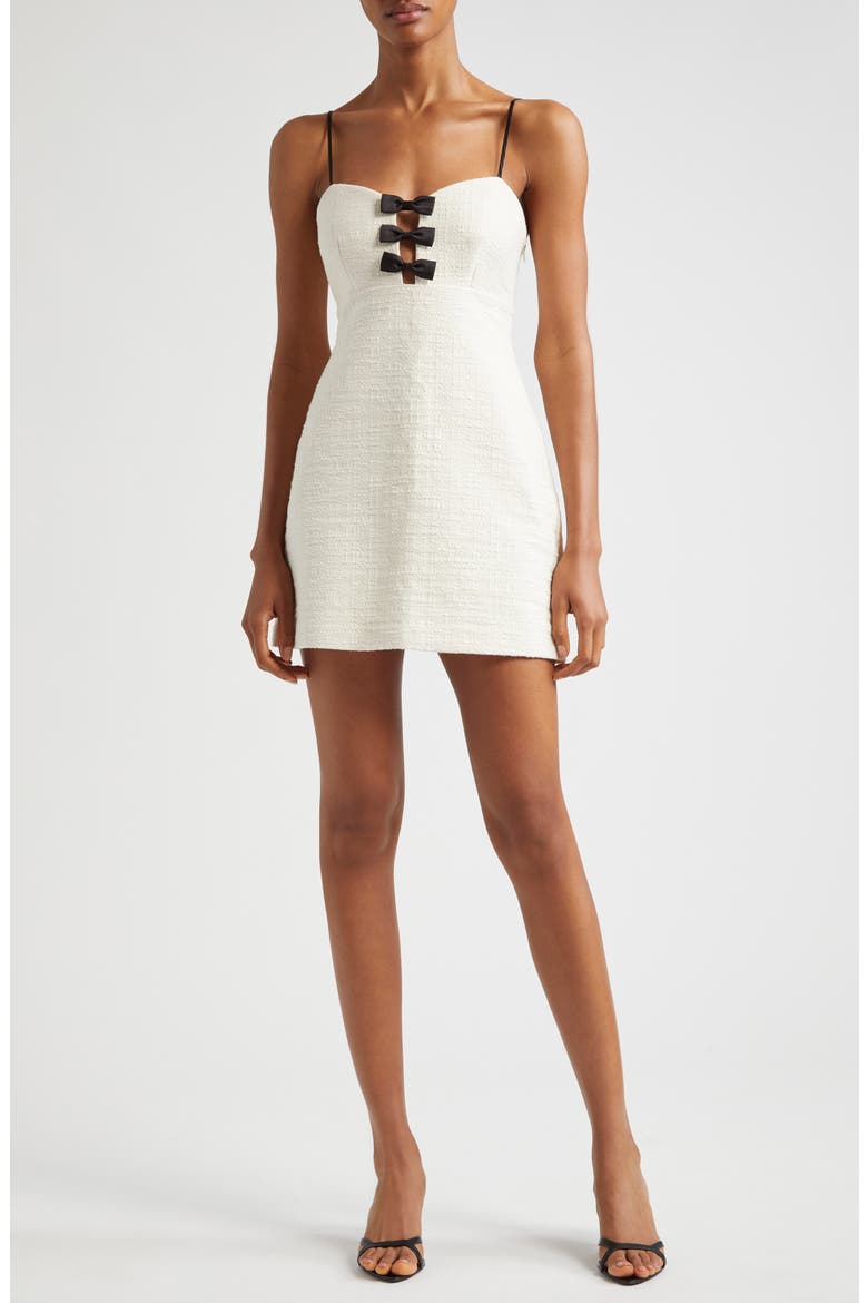 adelaide tweed mini dress Adelaide Bow Tweed Minidress (Women)