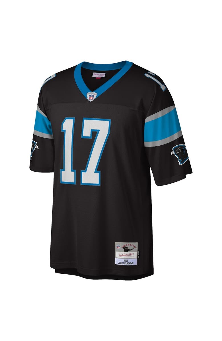 Mitchell & Ness Men's Mitchell & Ness Jake Delhomme Black Carolina Panthers Legacy Replica Jersey, Alternate, color, 