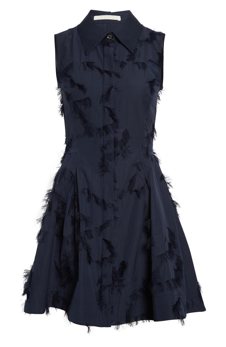 Jason Wu Collection Sleeveless Fil Coupé Minidress, Alternate, color, Ultra Navy