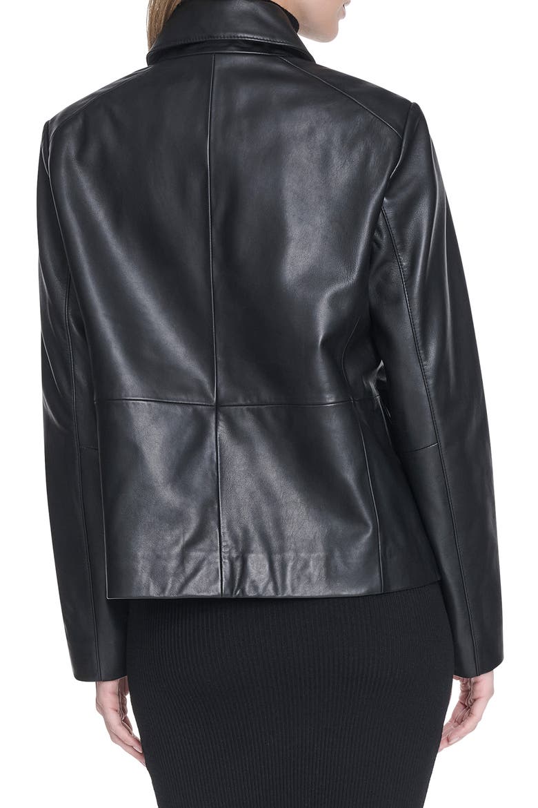 Leather Jacket, Alternate, color, BLACK