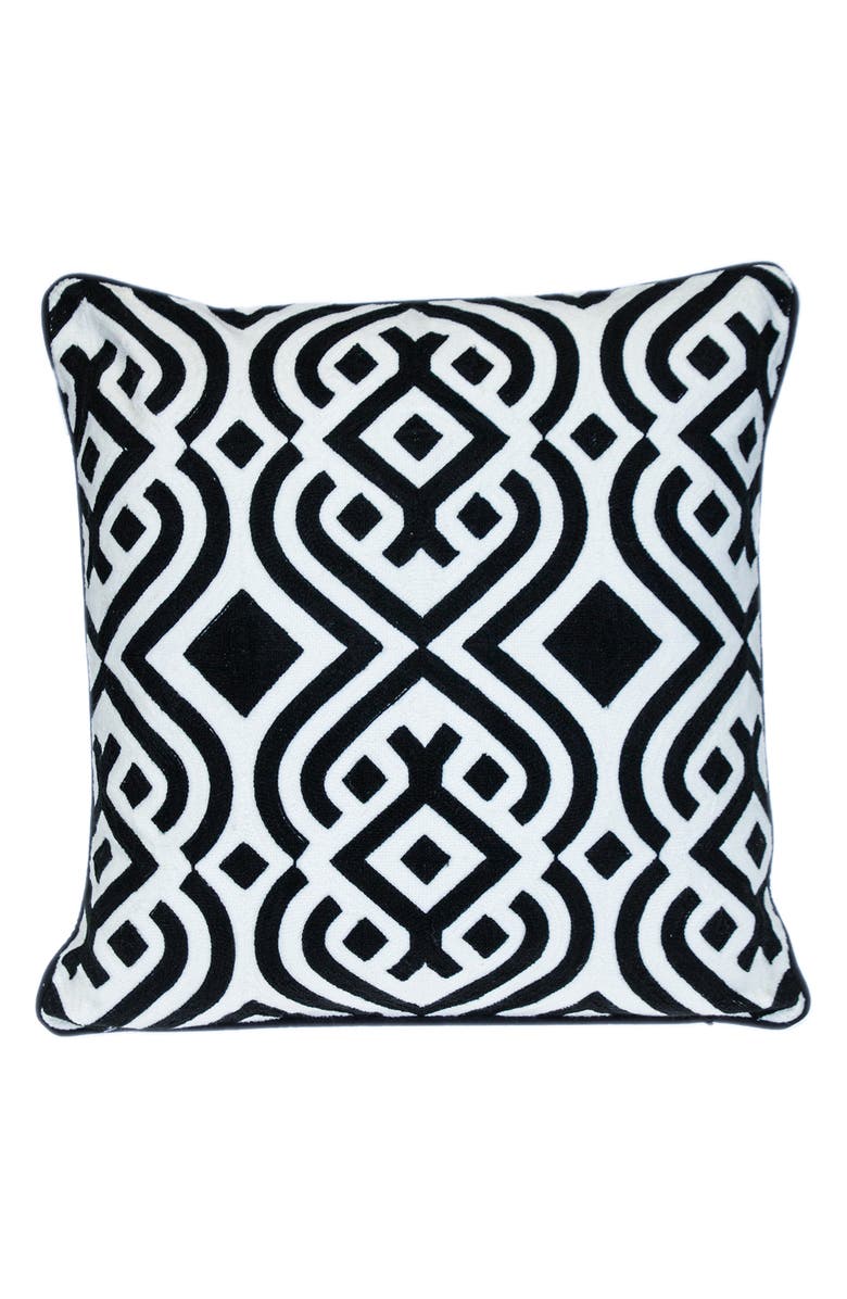 PARKLAND COLLECTION Vega Throw Pillow, Main, color, Black
