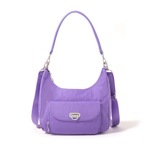 Coastal Flip Lock Half Moon Bag