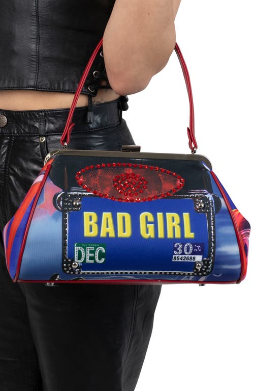 Jeffrey Campbell Beep-beep Top Handle Bag In Bad Girl Combo