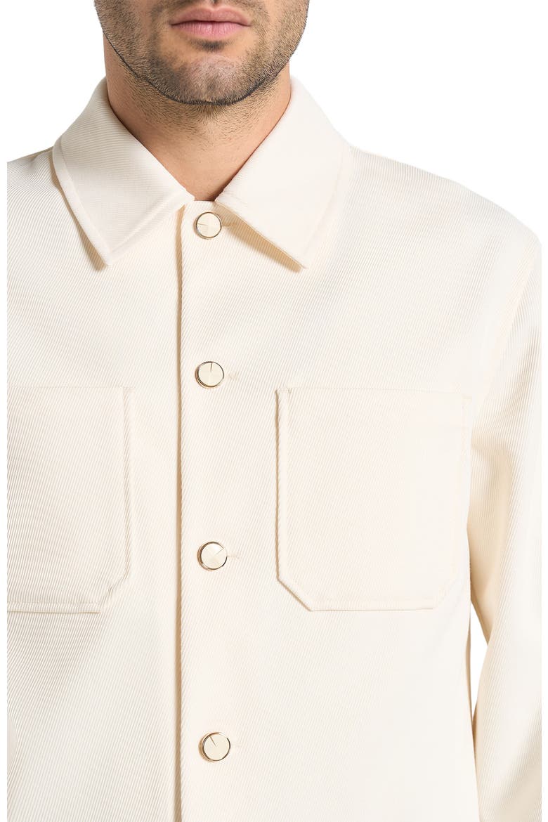 Benoit Twill Cropped Shirt, Alternate, color, Cream