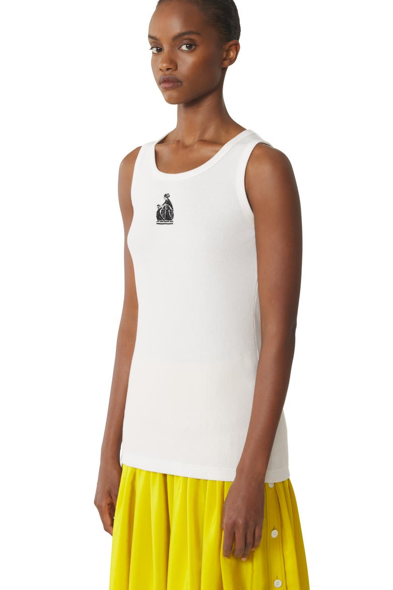 Mother And Daughter Ribbed Tank Top, Alternate, color, White