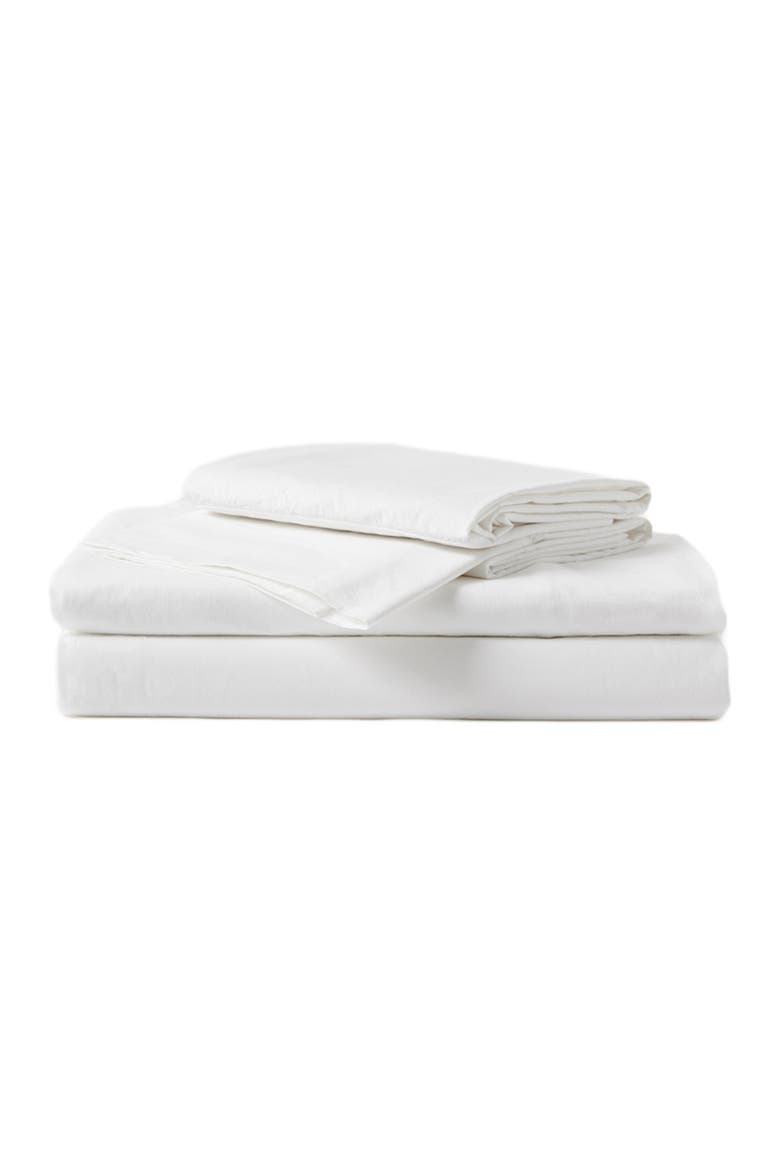 Organic Cotton Organic Cool-Air Percale Sheet Set, Main, color, White