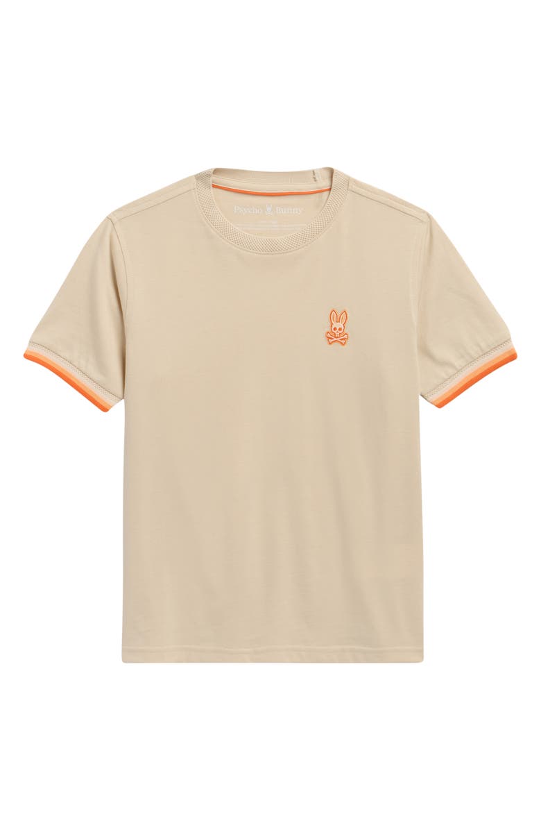 Psycho Bunny Kids' Holden Pima Cotton T-Shirt, Main, color, Sandshell