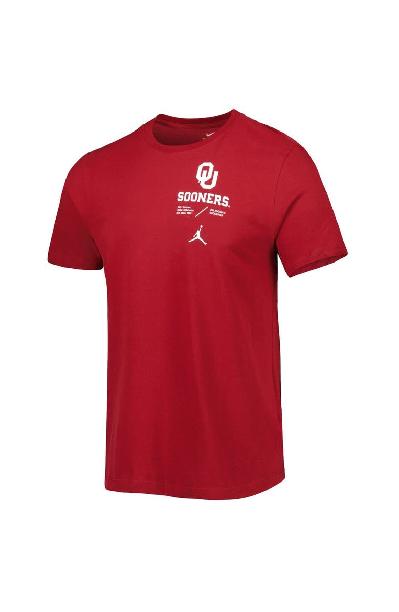 Jordan Brand Men's Jordan Brand Crimson Oklahoma Sooners Team Practice Performance T-Shirt, Alternate, color, 
