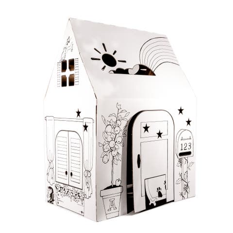 Kid's Art & Craft Blank Cardboard Clubhouse