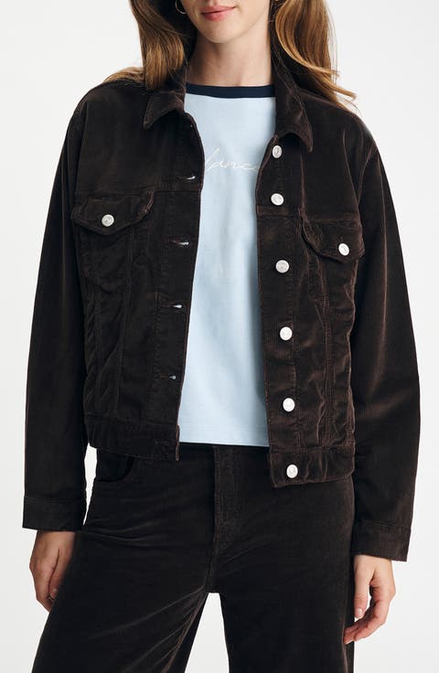 Ruby Boxy Corduroy Trucker Jacket