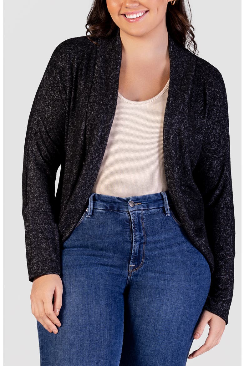 Curved Hem Bolero Jacket, Main, color, BLACK