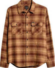 Brixton Bowery Plaid Flannel Button-Up Shirt