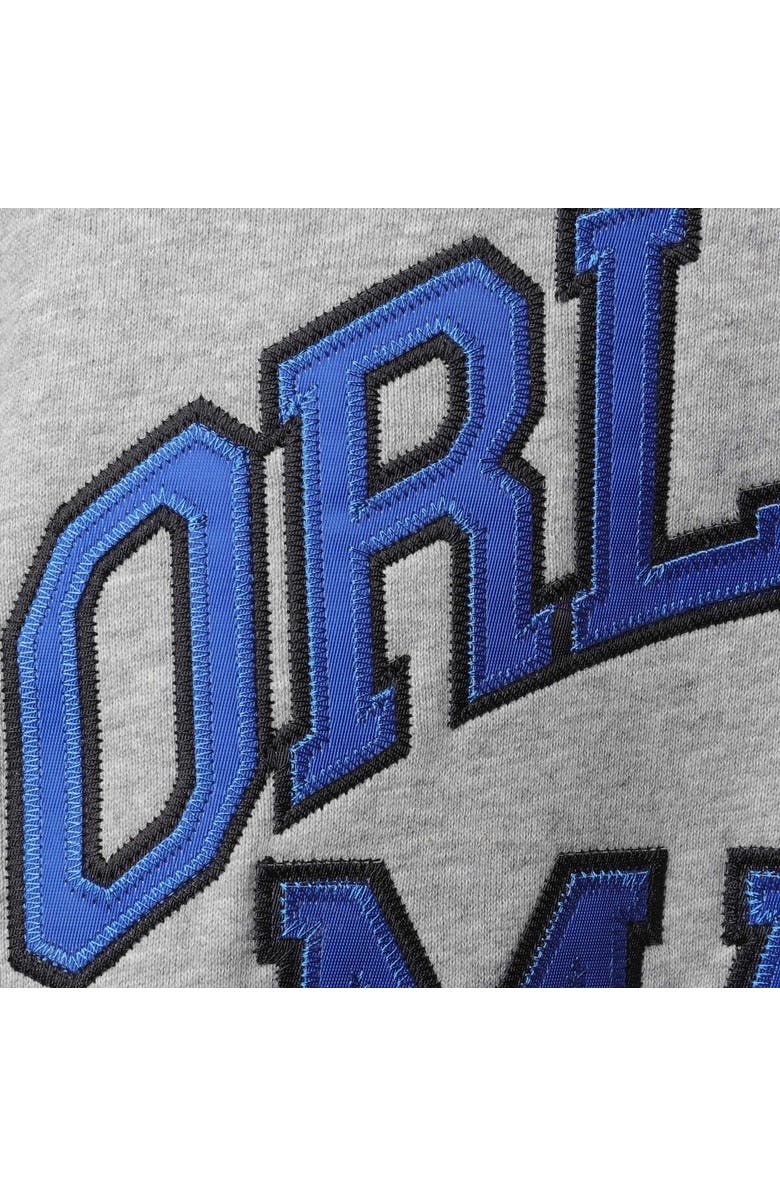 Mitchell & Ness Men's Mitchell & Ness Penny Hardaway Heathered Gray Orlando Magic Big & Tall Name & Number Pullover Hoodie, Alternate, color, 