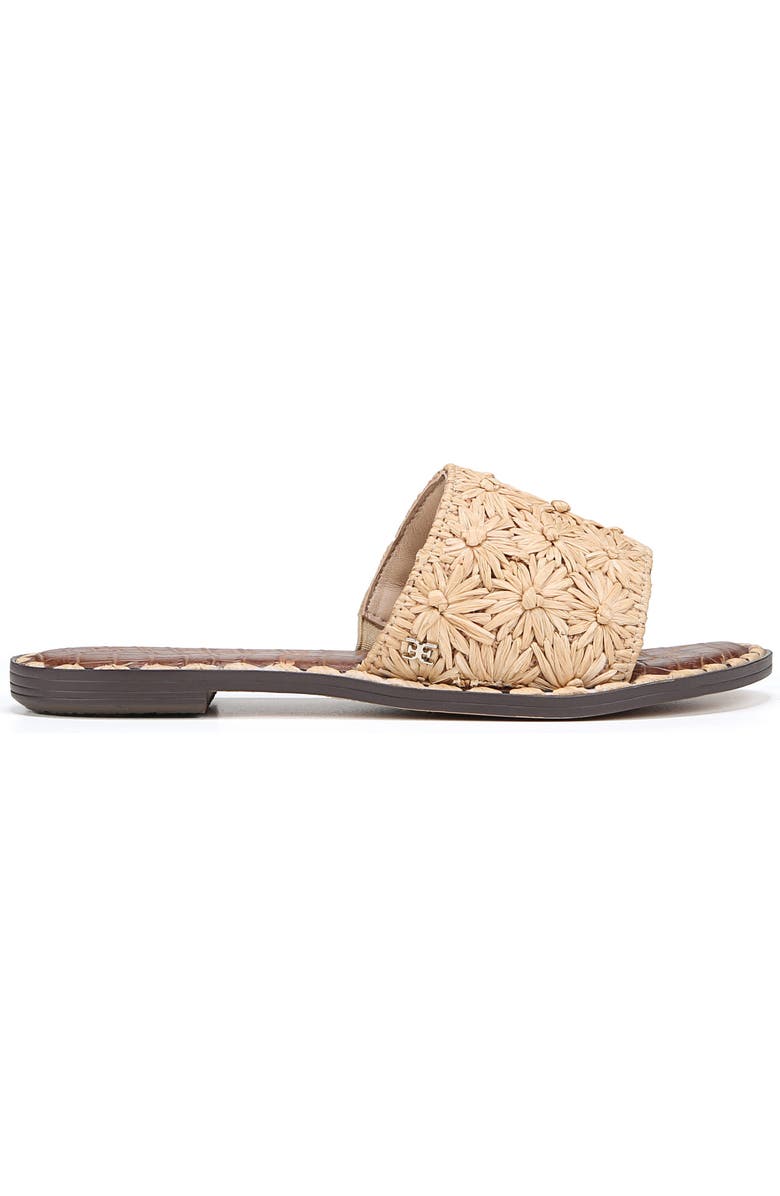Sam Edelman Giovanna Raffia Slide Sandal, Alternate, color, Beechwood