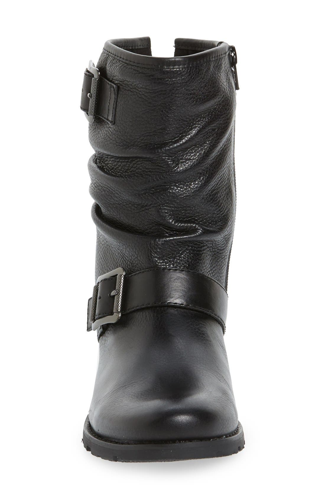Söfft 'Saxton' Slouchy Buckle Strap Bootie, Alternate, color, 