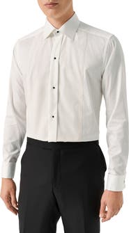 Eton Slim Fit Metallic Bibbed Tuxedo Shirt
