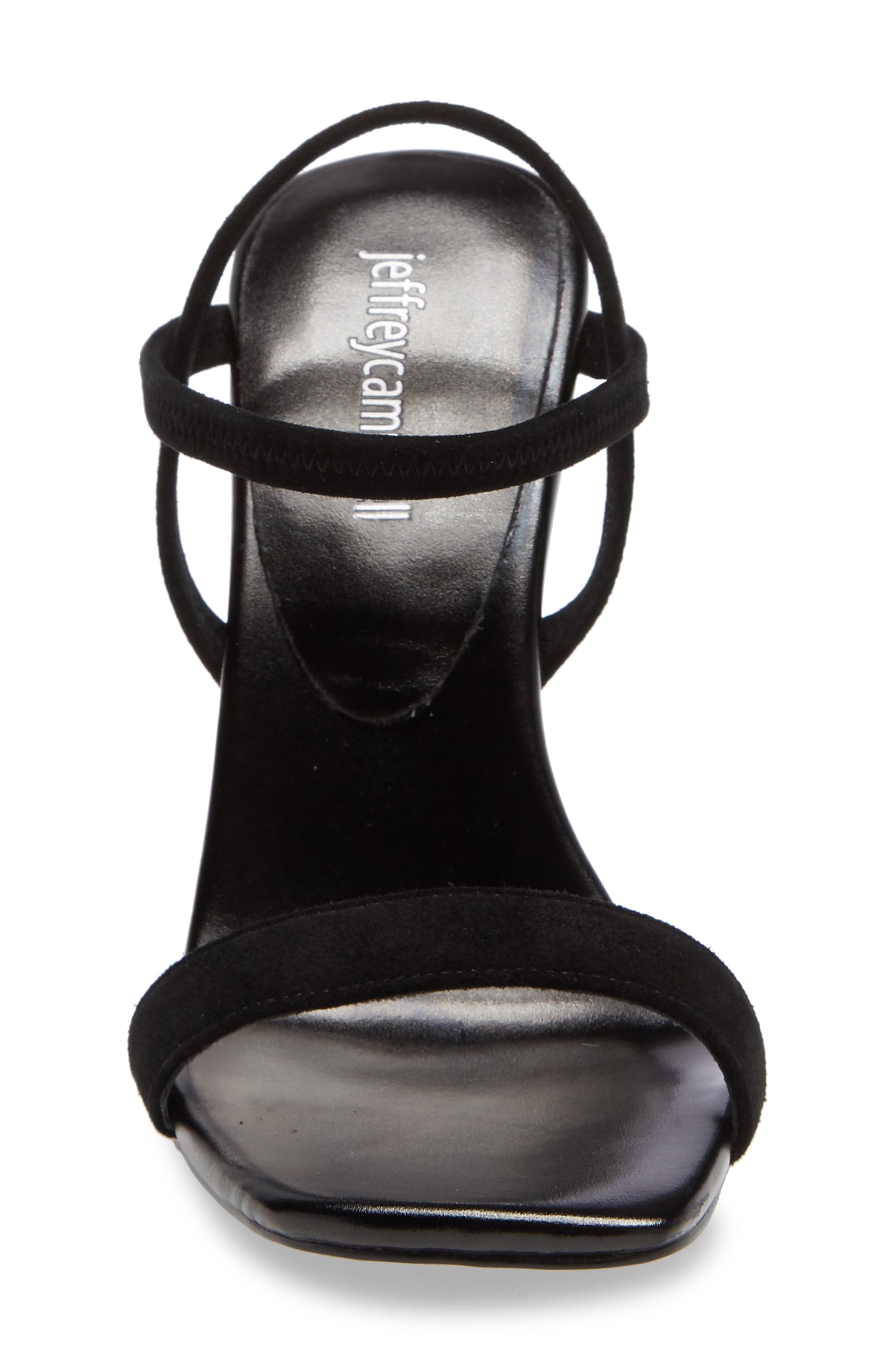 Geometric Sandal, Alternate, color, BLACK SUEDE COMBO