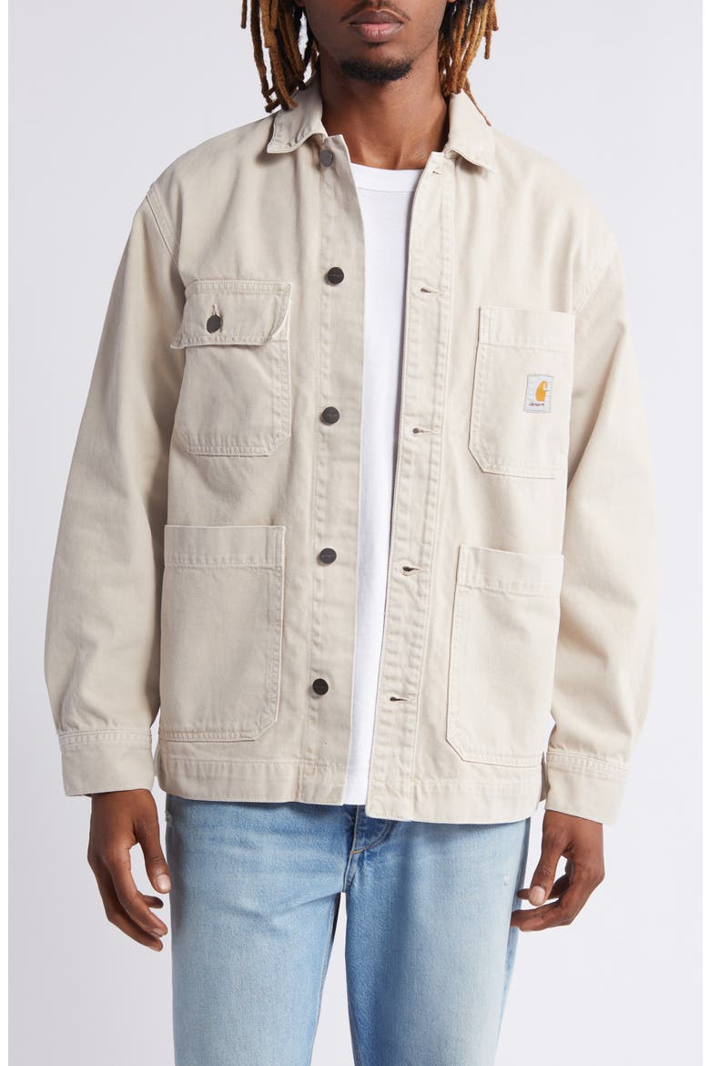 Garrison Workwear Twill Coat, Main, color, TONIC STONE DYED