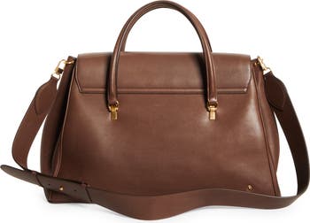 Thom Browne｜ (SMALL MR. THOM TOTE IN PEBBLE GRAIN LEATH Pebble Grain Small Mr. Thom Tote | Thom Browne