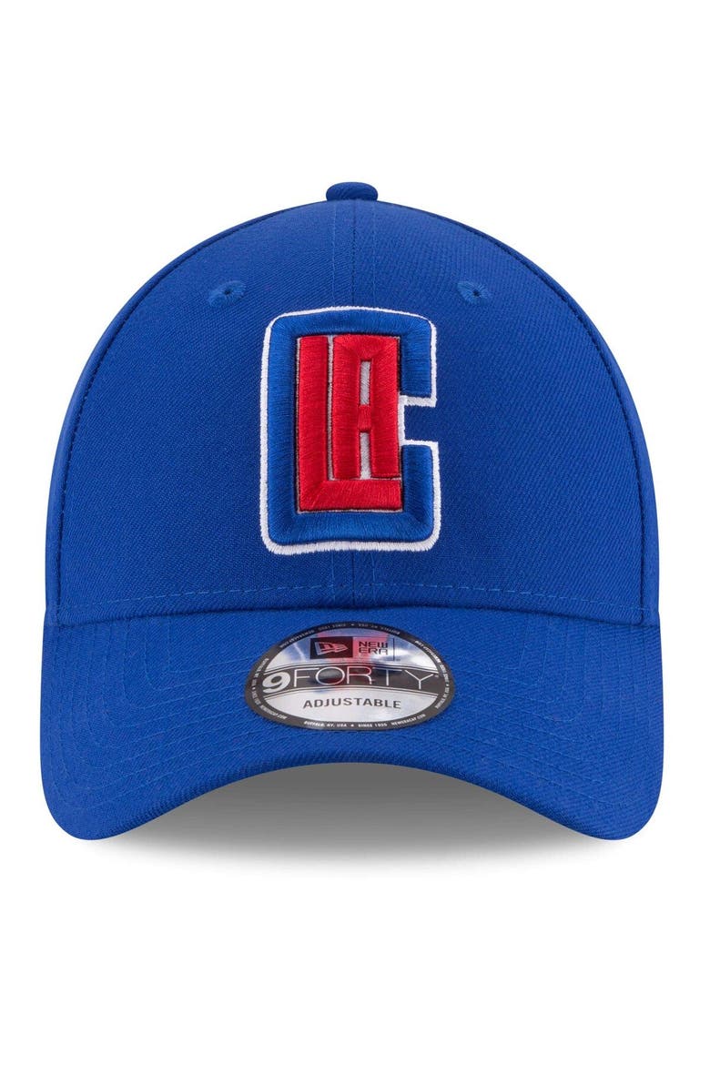 Men's New Era Royal LA Clippers Official Team Color 9FORTY Adjustable Hat, Alternate, color, Royal