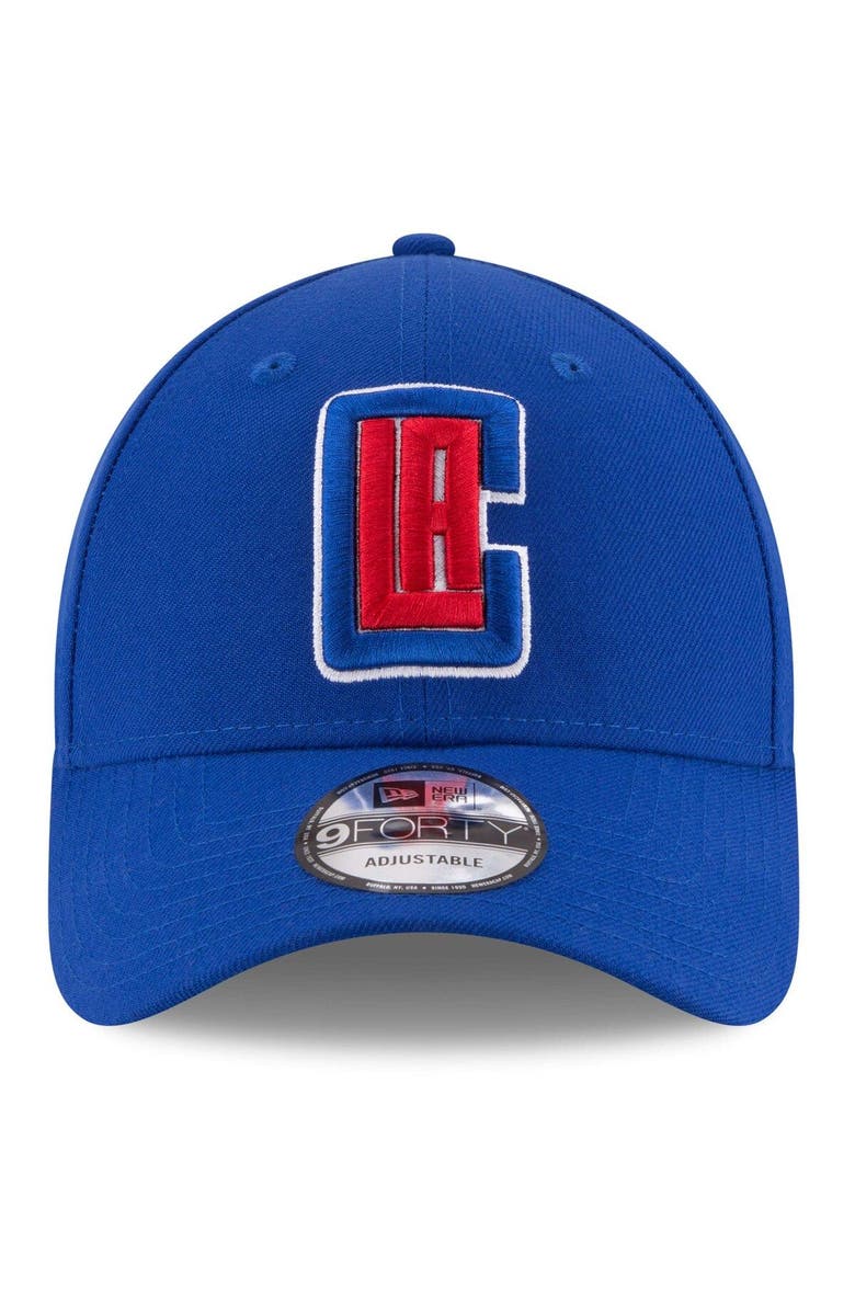 New Era Men's New Era Royal LA Clippers Official Team Color 9FORTY Adjustable Hat, Alternate, color,